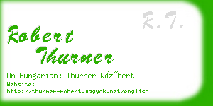 robert thurner business card